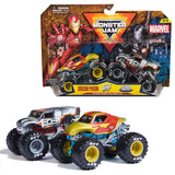 Monster Jam Marvel Vehicles 1:64 2-PK - Kiddy Zone