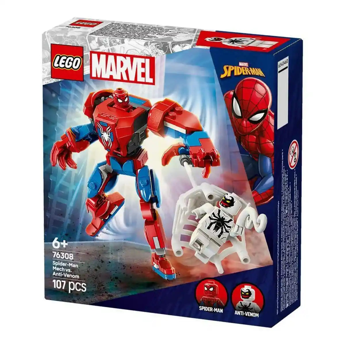 LEGO Marvel Spider-Man Mech vs. Anti-Venom Buildable Toy Figure Set 76308 - Kiddy Zone