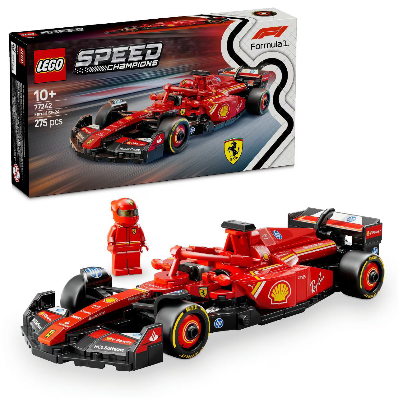 LEGO Speed Champions 77242 Ferrari SF-24 F1 Race Car - Kiddy Zone