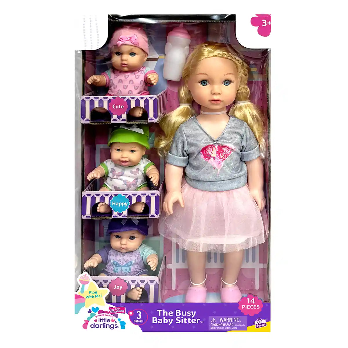 Baby Maziuna The Busy Baby Sitter 18 & 8inch - Kiddy Zone