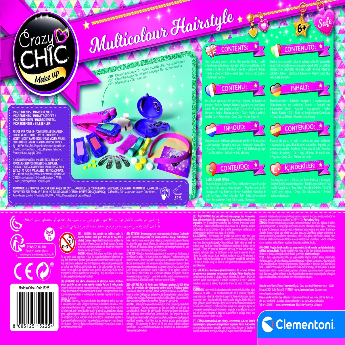 CLEMENTONI CRAZYCHIC DECORATE YOUR HAIR