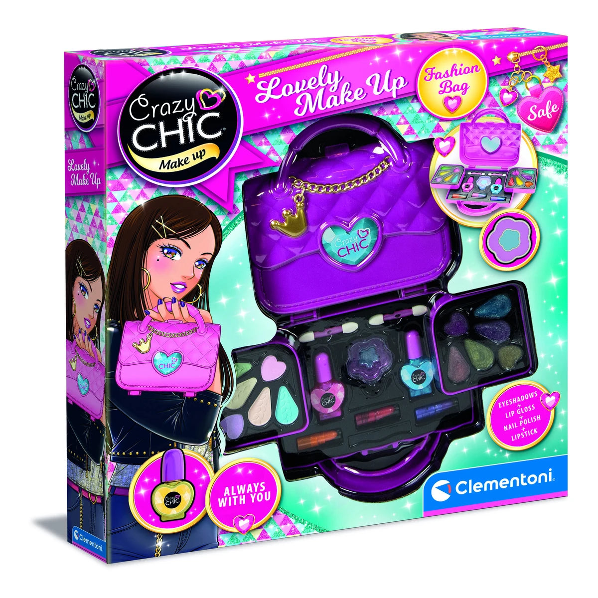 CLEMENTONI CRAZYCHIC BAG MAKE UP SET