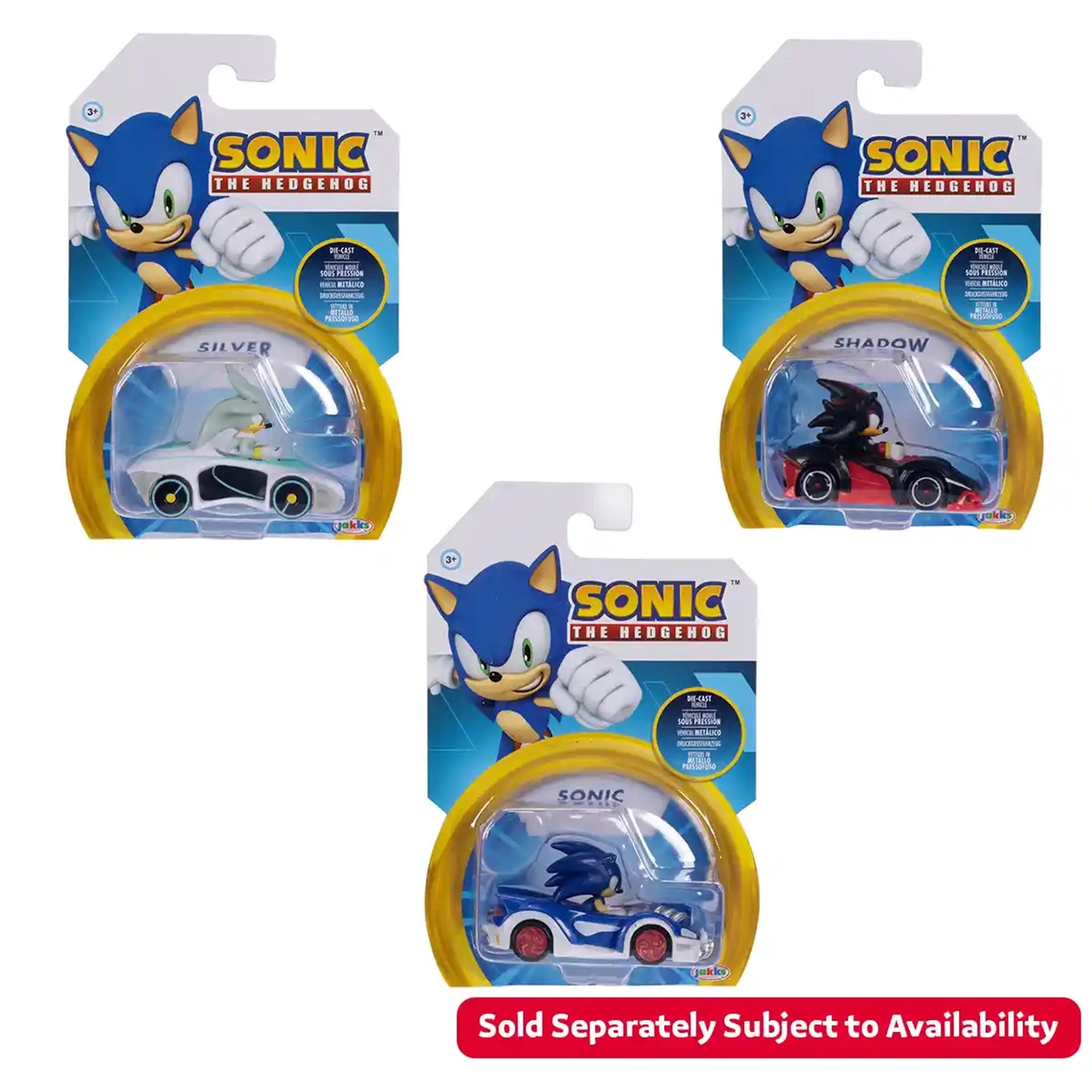Sonic Die-Cast Vhicls 1:64 Wave#7 Asst.3 - Kiddy Zone