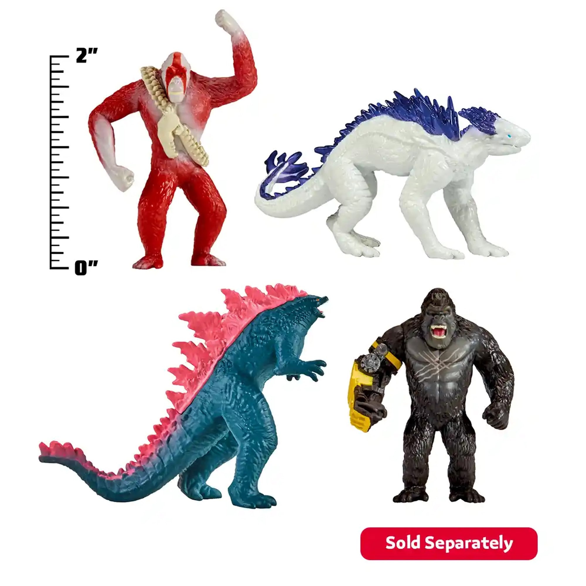 Godzilla x Kong Mini Fig. 2" Asst. 9 - Kiddy Zone