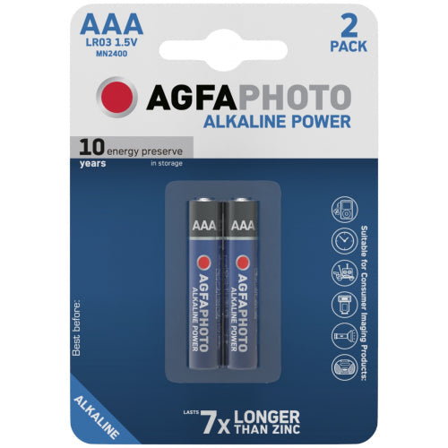 AGFAPHOTO ALKALINE POWER LR03 AAA BP2 - Kiddy Zone