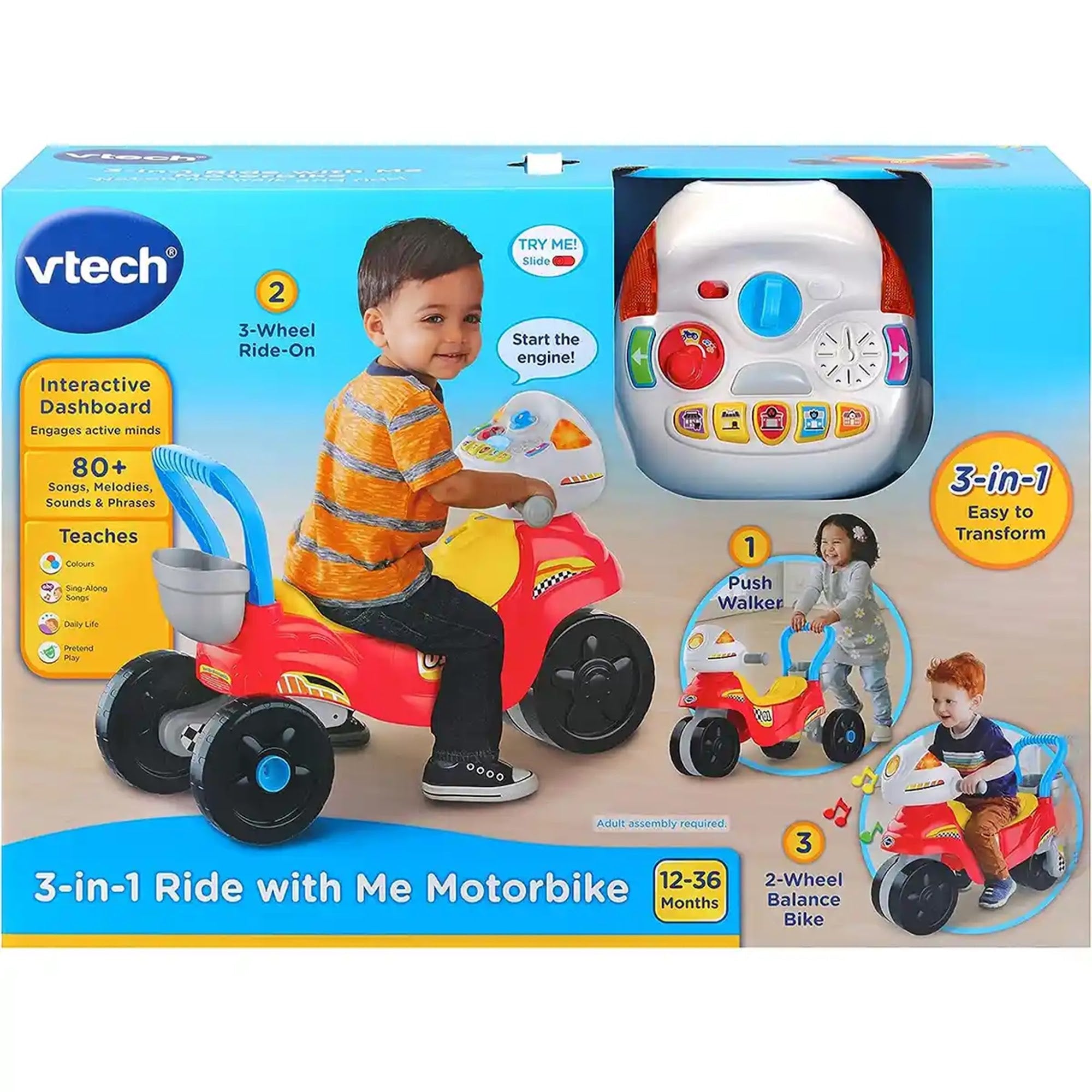 3 IN 1 MOTORBIKE - Kiddy Zone