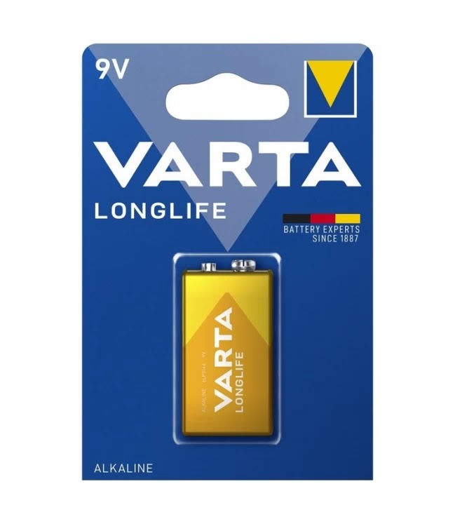 VARTA LONG LIFE  9v 1PC/PCKT - Kiddy Zone