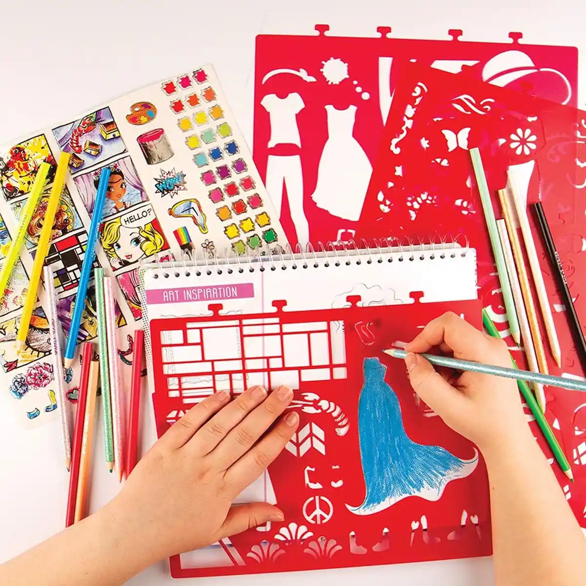 Crayola Creations Art History Fashion Sketch Portfolio - Kiddy Zone