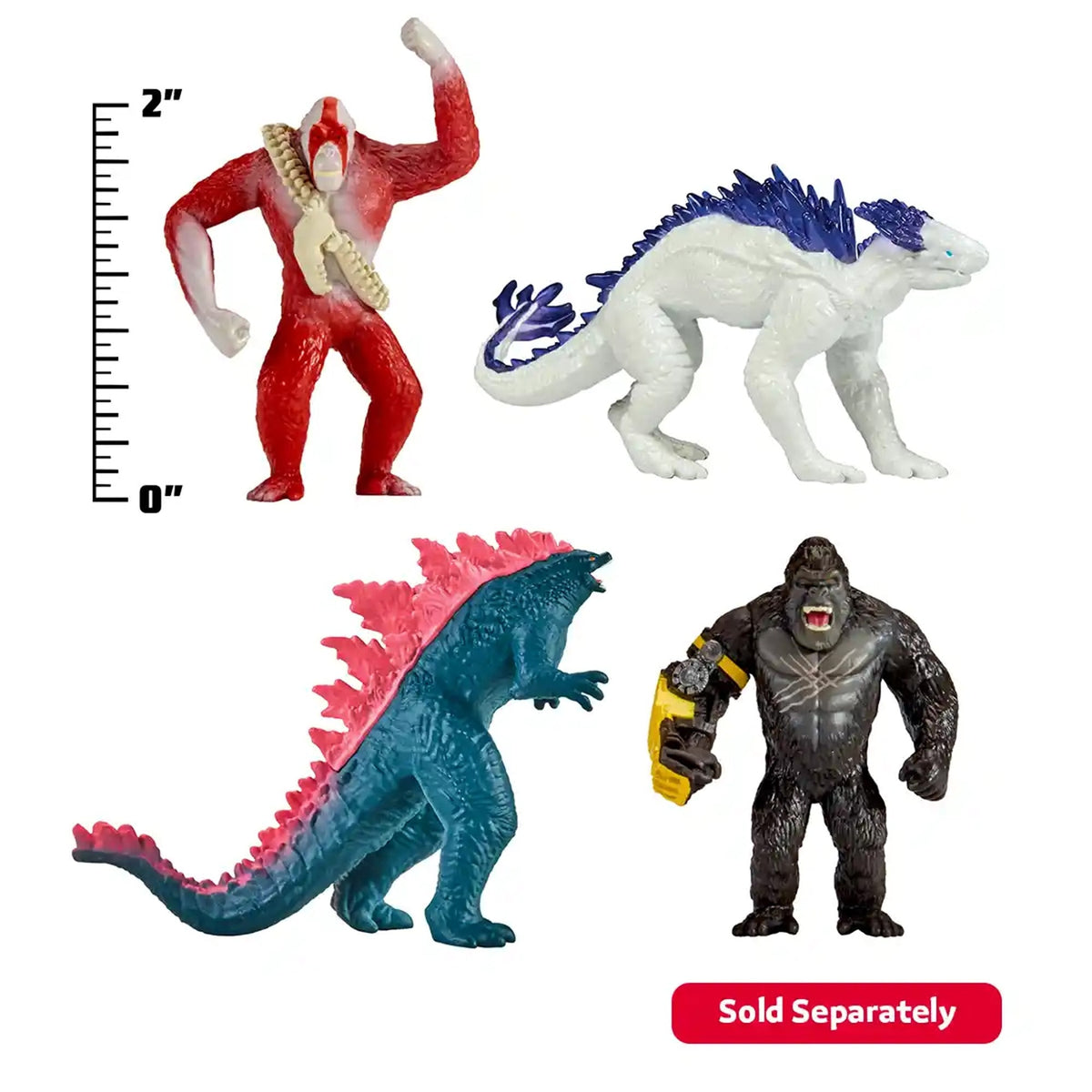Godzilla x Kong Mini Fig. 2" Asst. 9 - Kiddy Zone
