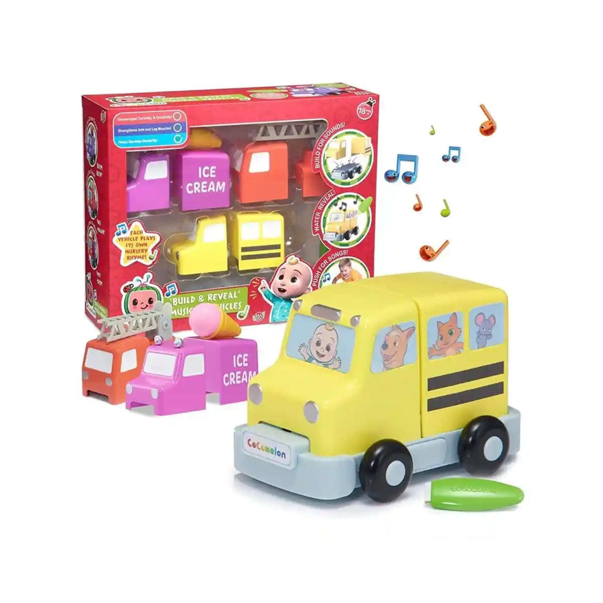 CoComelon Build &Reveal Musical Vehicles