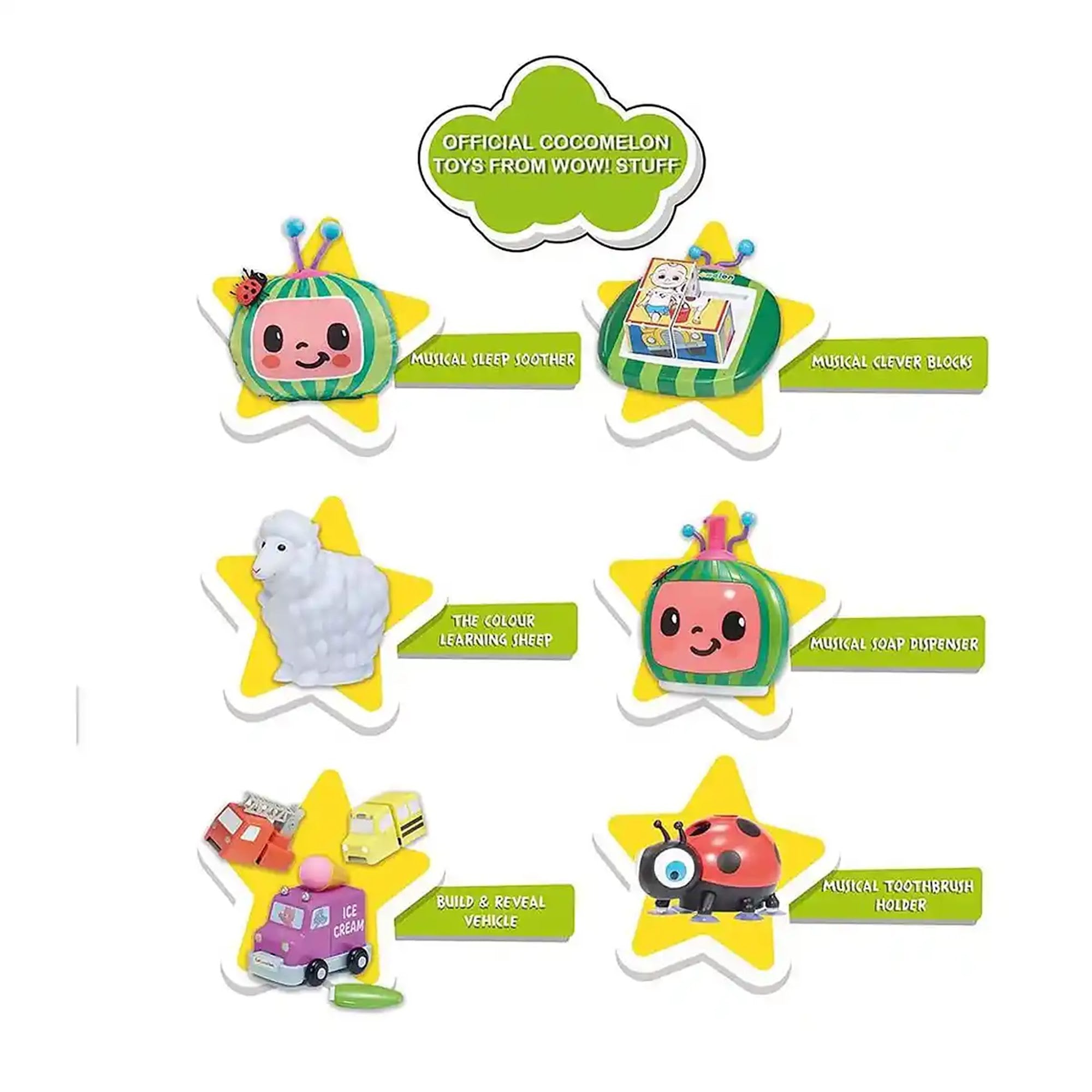 CoComelon Build &Reveal Musical Vehicles