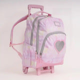 PAUSE Trolley 2 Main Compartments and 1 Front Pocket and 2 Side Pockets 18" W/ LUNCH BAG&PENCIL CASE - Kiddy Zone