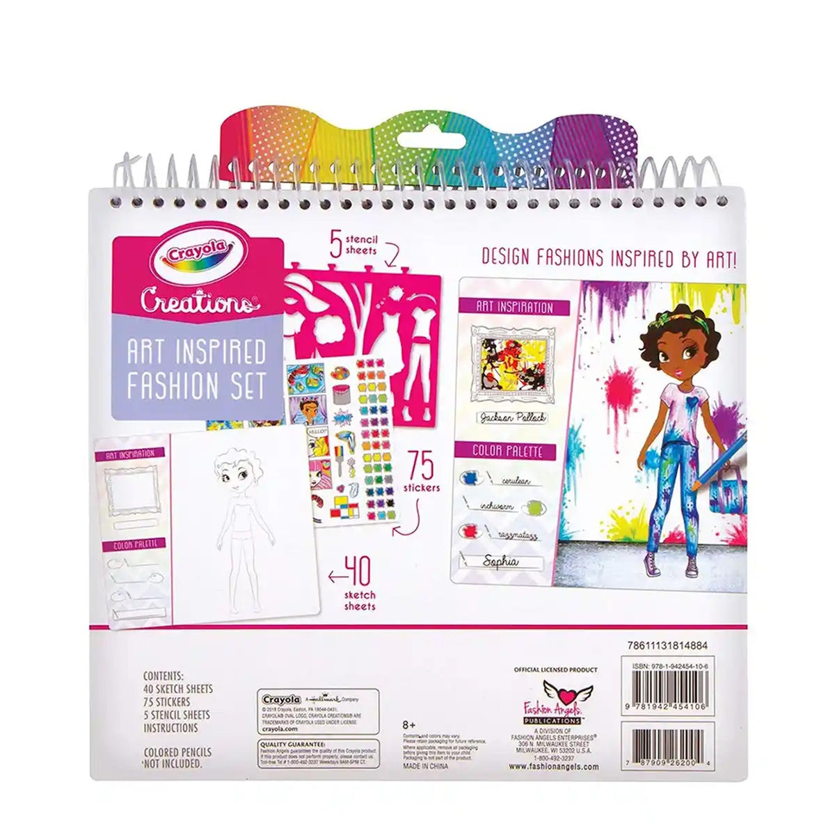 Crayola Creations Art History Fashion Sketch Portfolio - Kiddy Zone