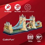 3D PUZZLE LED TOWER BRIDGE 222PCS B/O