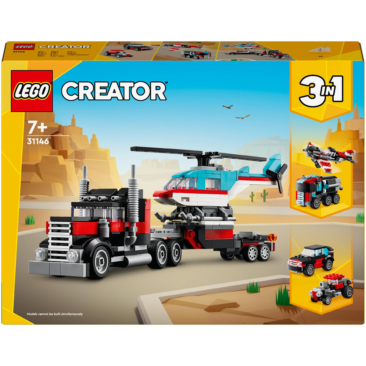 31146 Flatbed Truck with Helicopter