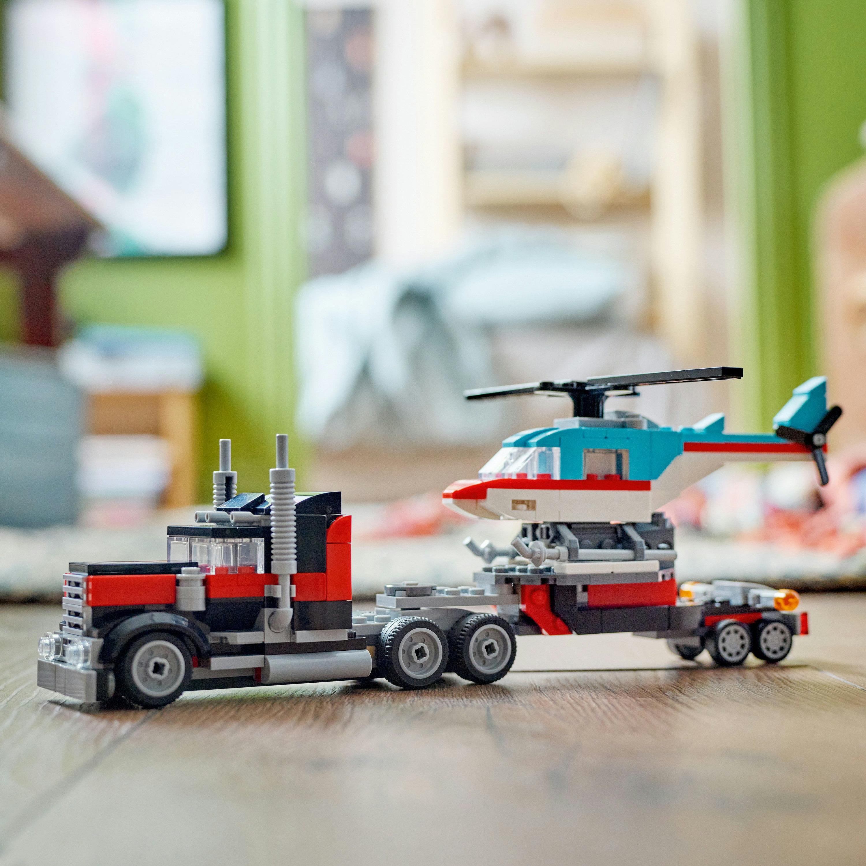 31146 Flatbed Truck with Helicopter