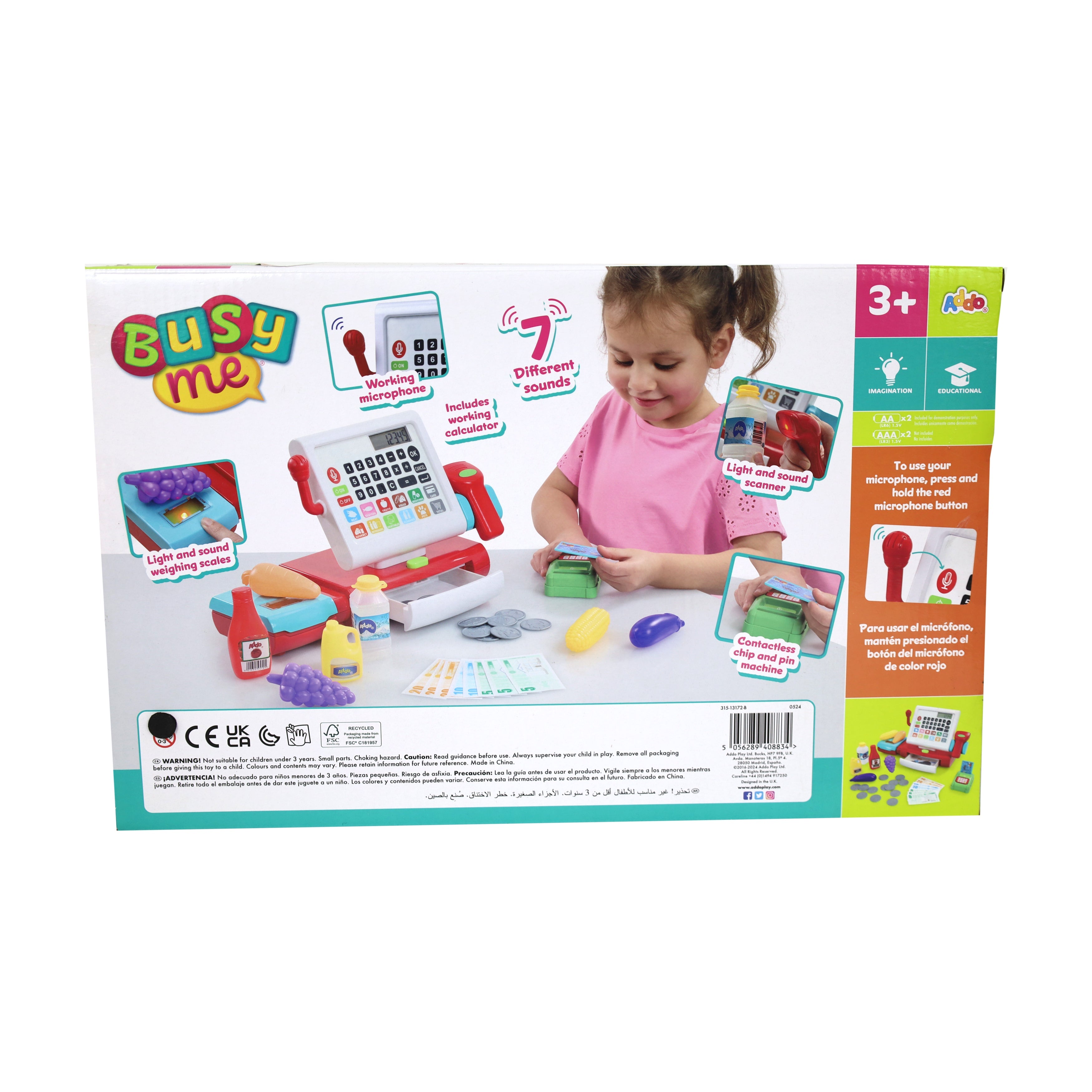 ADDO BUSY ME CASH REGISTER V3 B/O 30PC