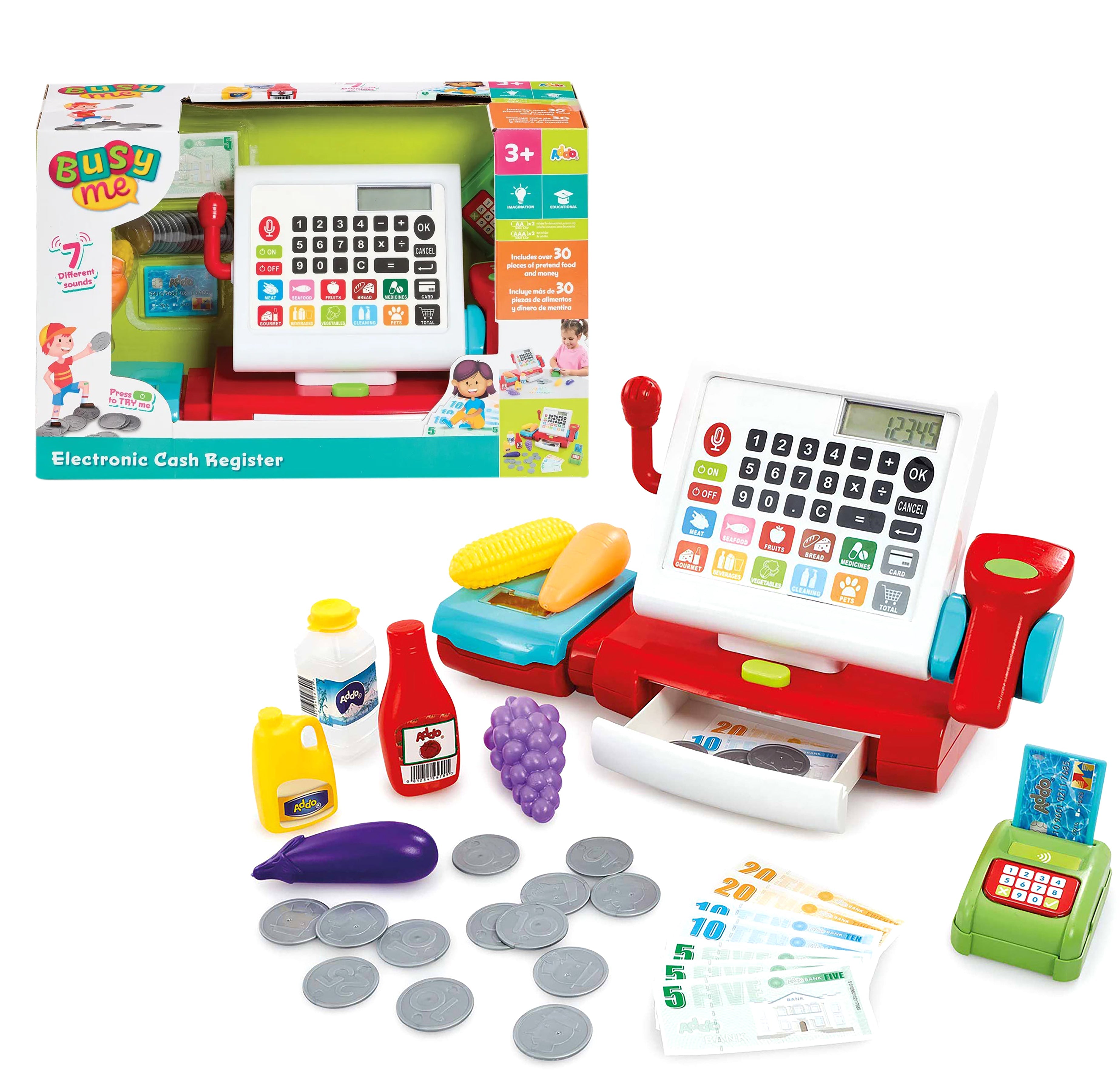 ADDO BUSY ME CASH REGISTER V3 B/O 30PC