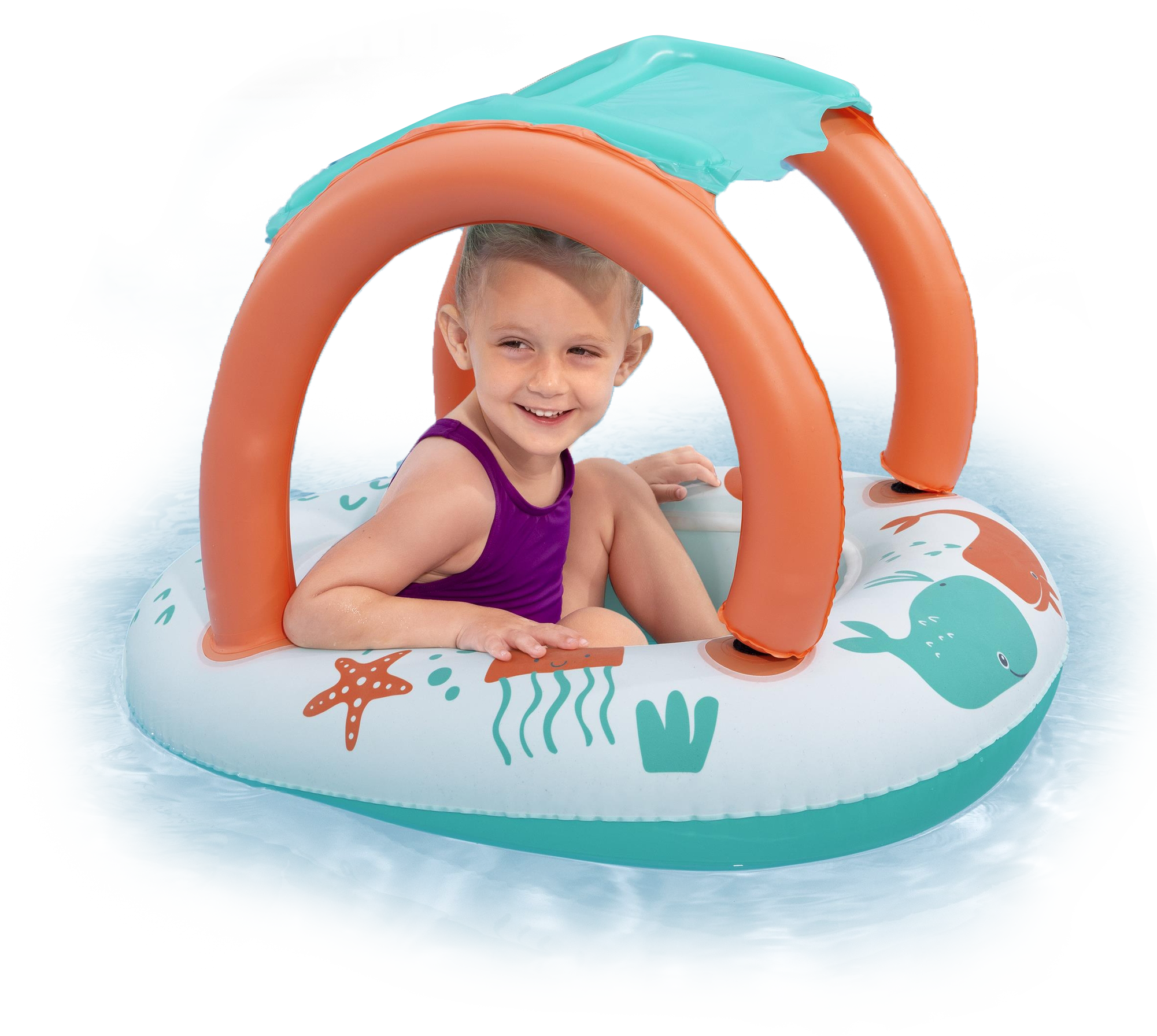 BWAY UVCARE BABYSEAT SEA ANIMALS 84X67