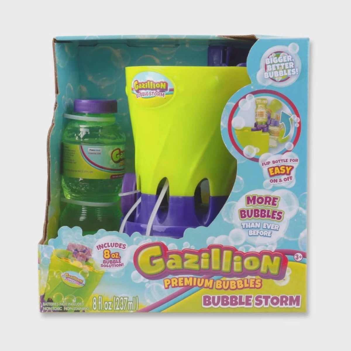 GAZILLION BUBBLES STORM B/O + 8OZ