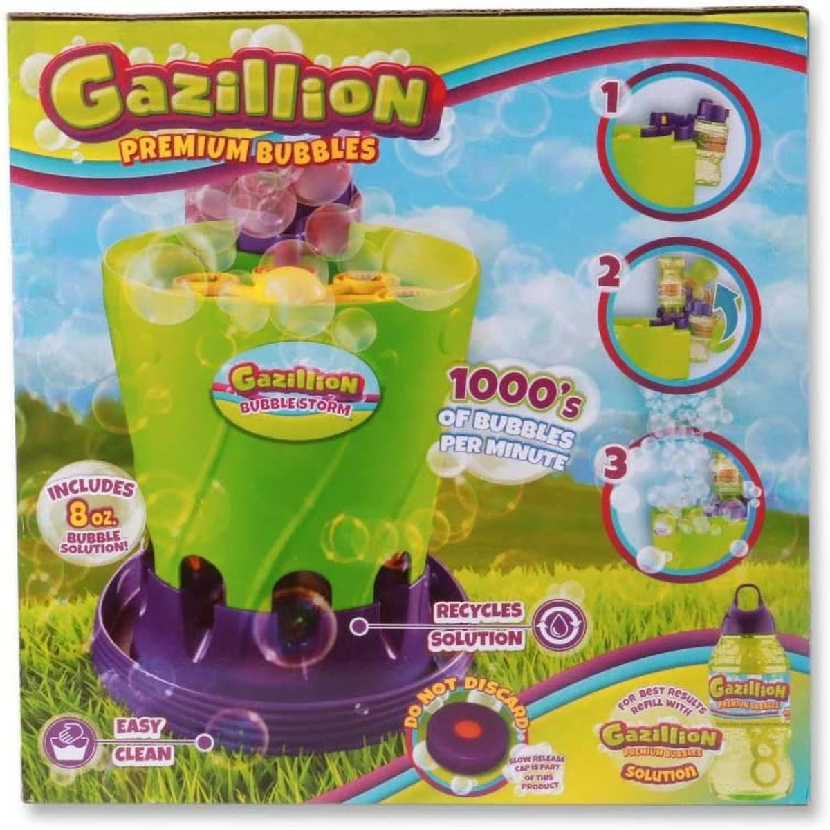 GAZILLION BUBBLES STORM B/O + 8OZ