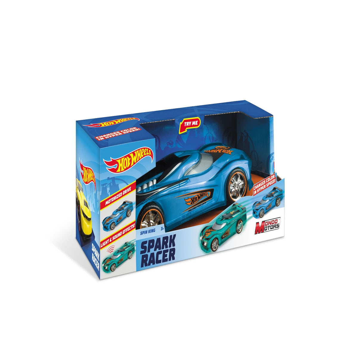HOTWHEELS L&S SPARK RACER SPIN KING B/O