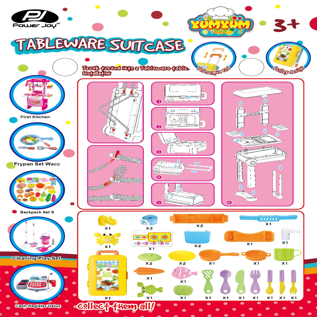 P.JOY YUMYUM TABLEWARE SUITCASE
