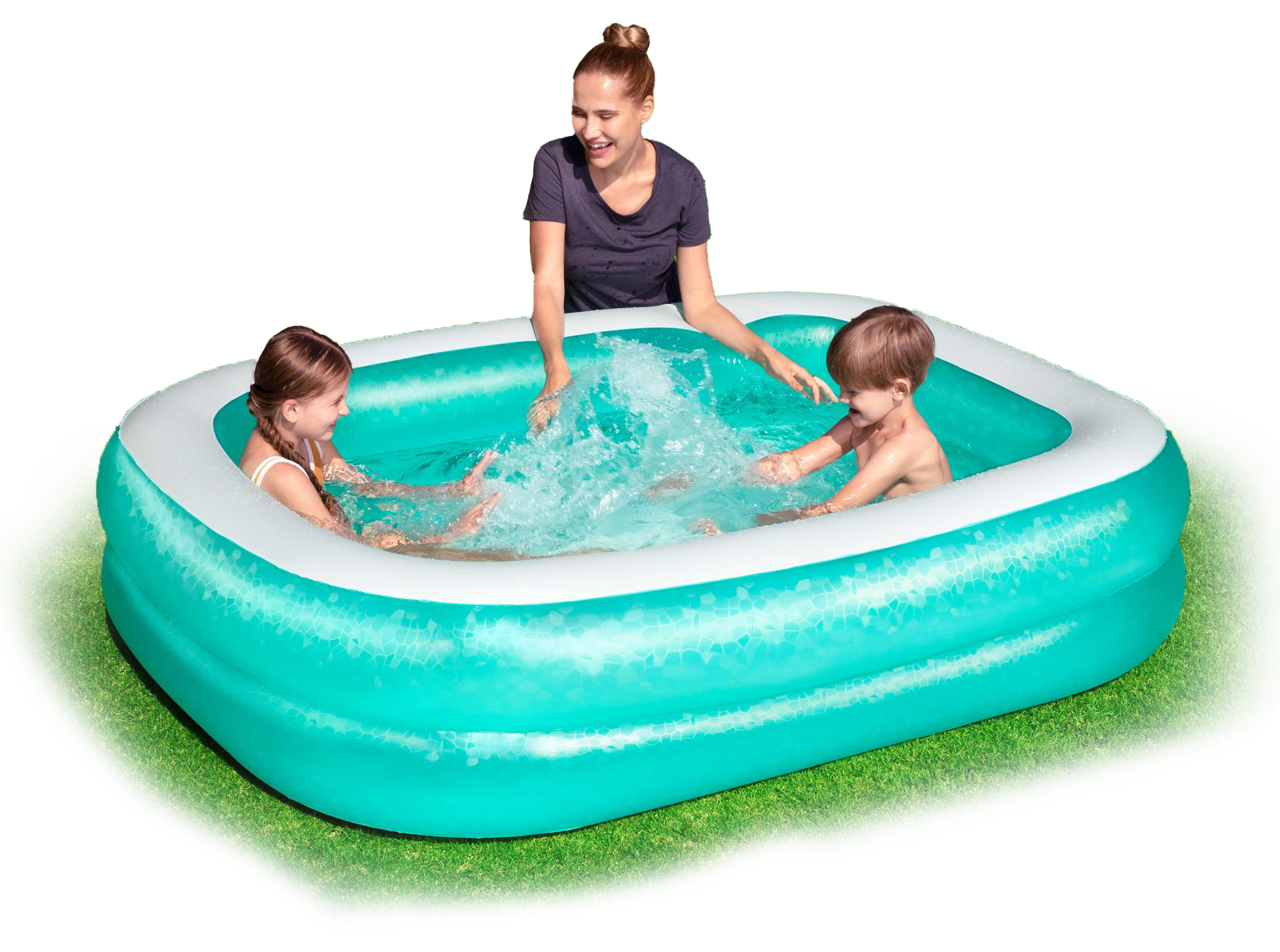 BWAY POOL BLUE RECTANGULAR 200X146X48