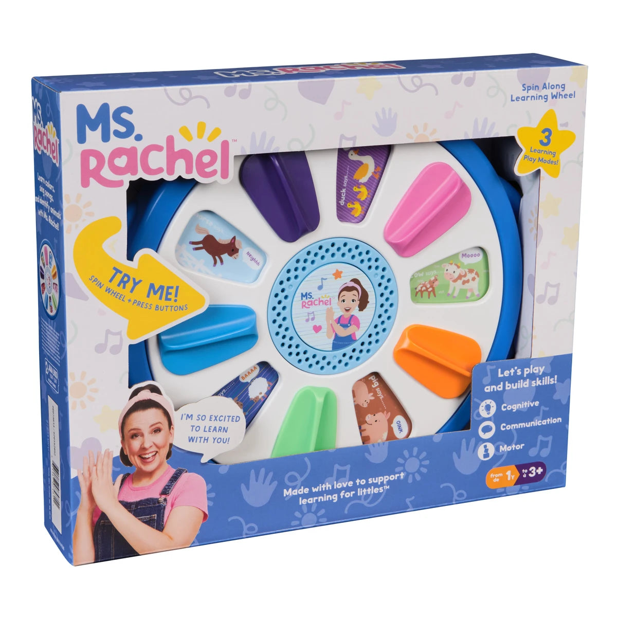 Ms. Rachel Spin Along Sing Learning Wheel