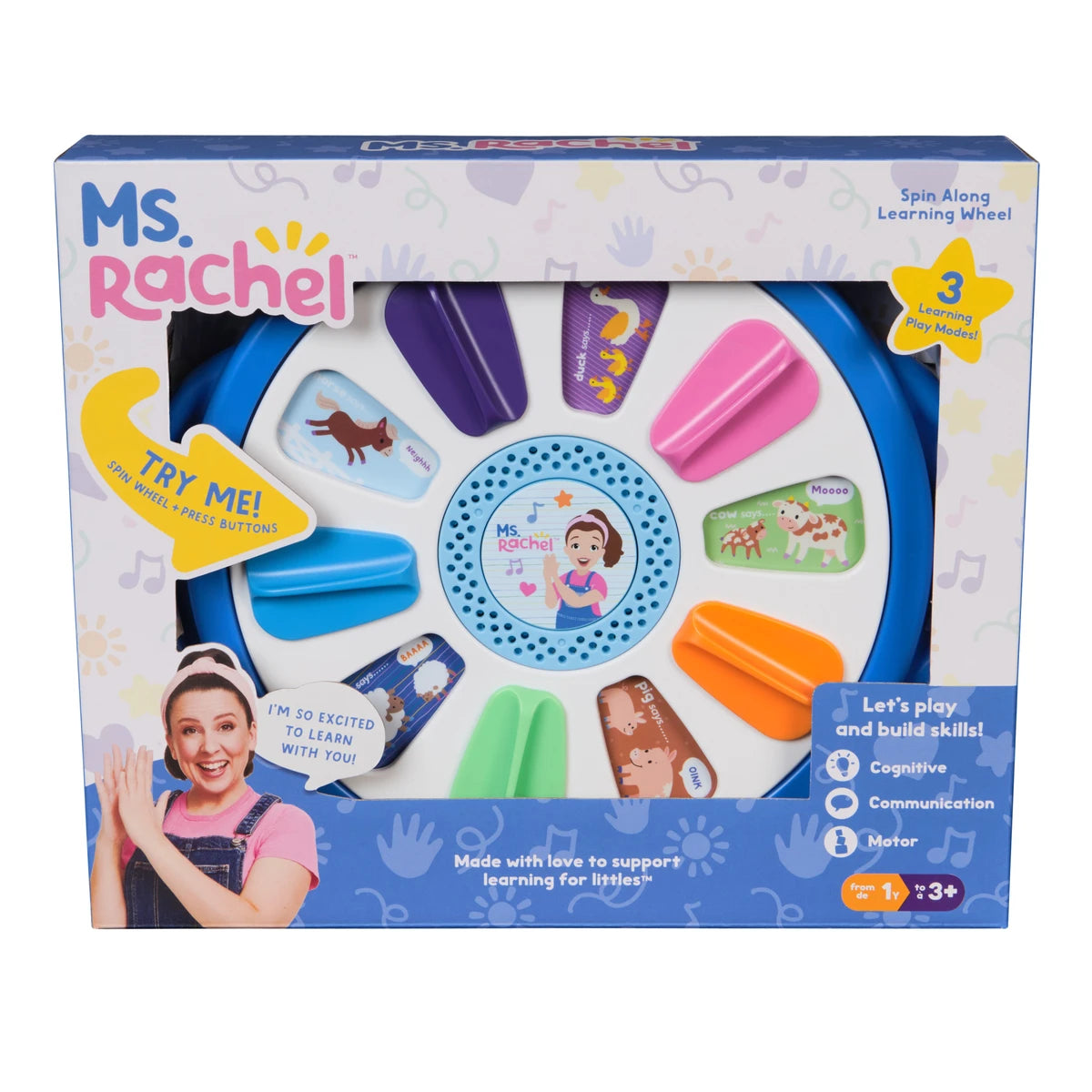 Ms. Rachel Spin Along Sing Learning Wheel