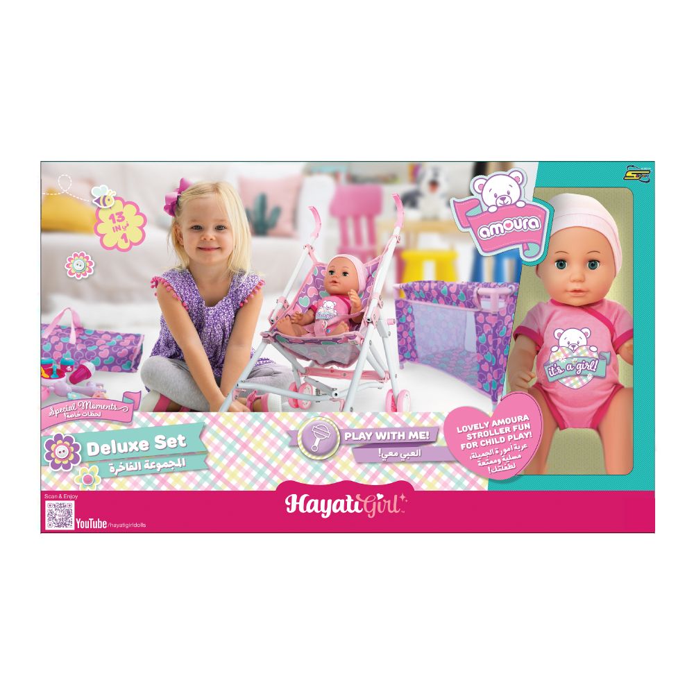 BABY AMOURA DELUXE SET W/DOLL 14 S1