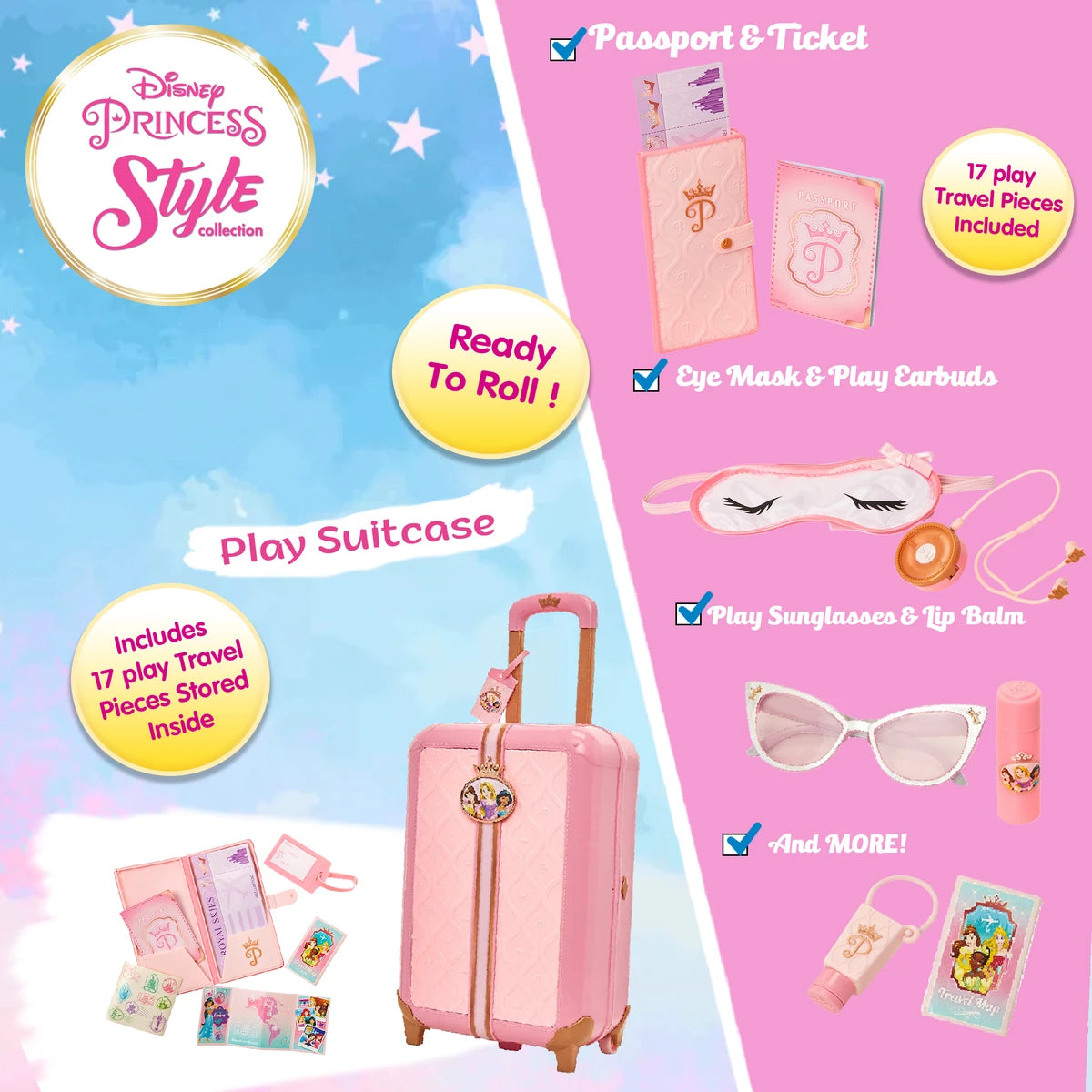 DPRINCESS STYLE SUITCASE TRAVEL SET