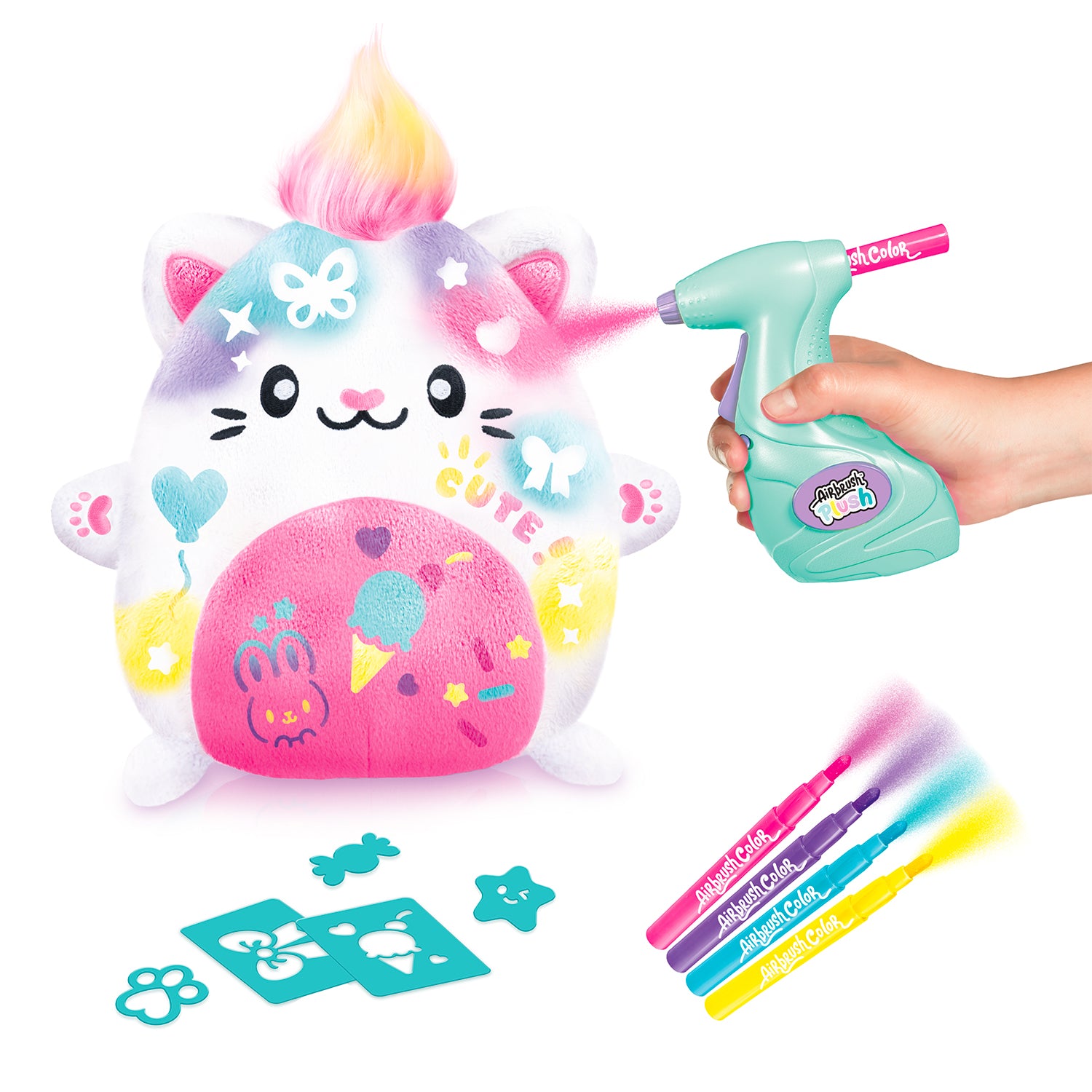Airbrush Plush - Kawaii Kitty