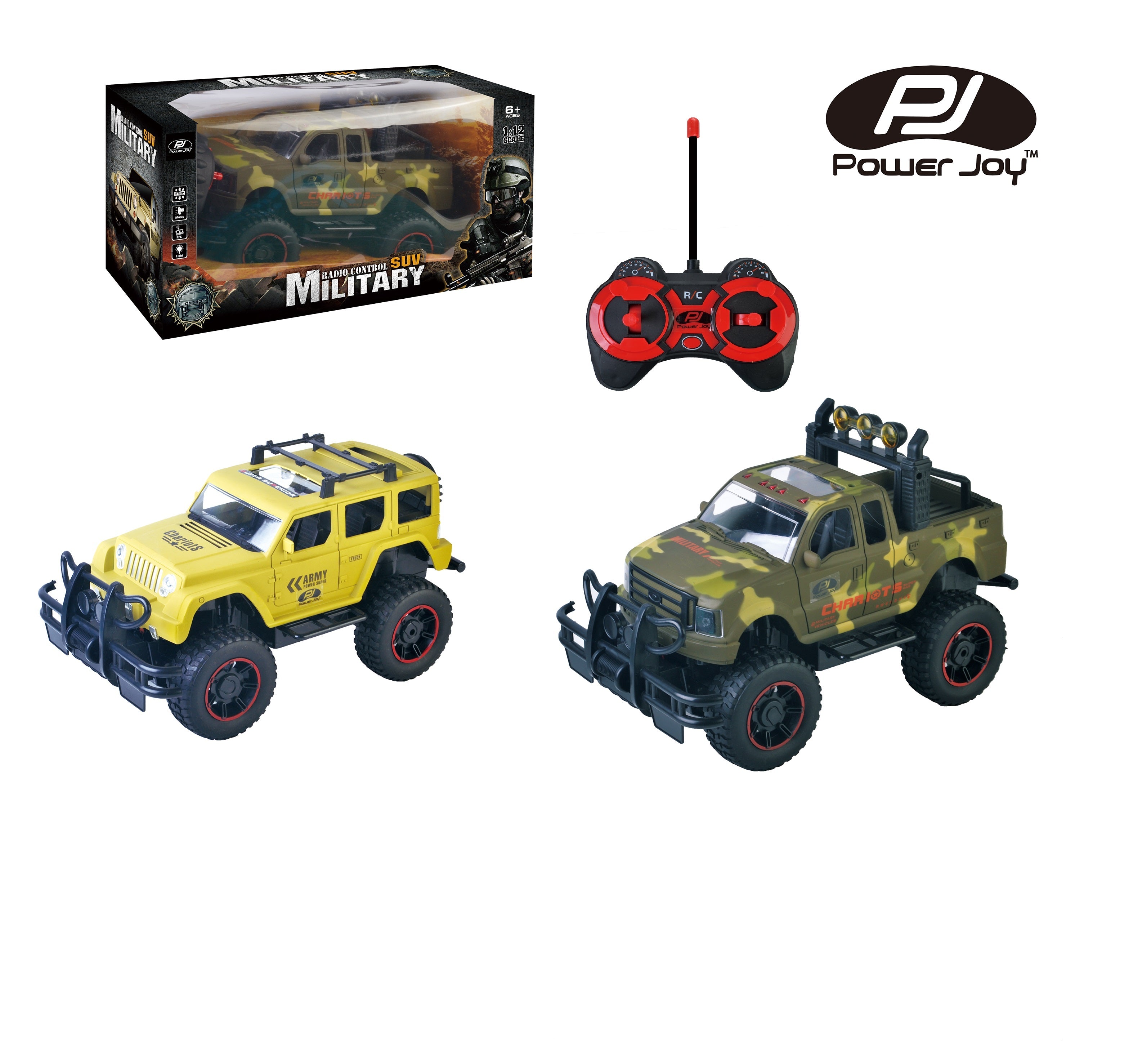 P.JOY RC JEEP WITH LIGHTS 1/12 BPC