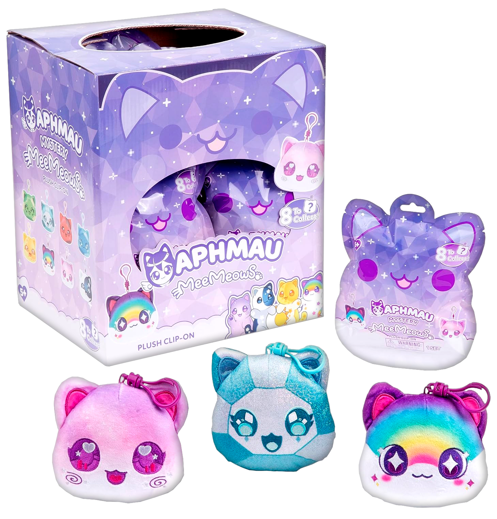Aphmau Mystery MeeMeows Plush Clip-on
