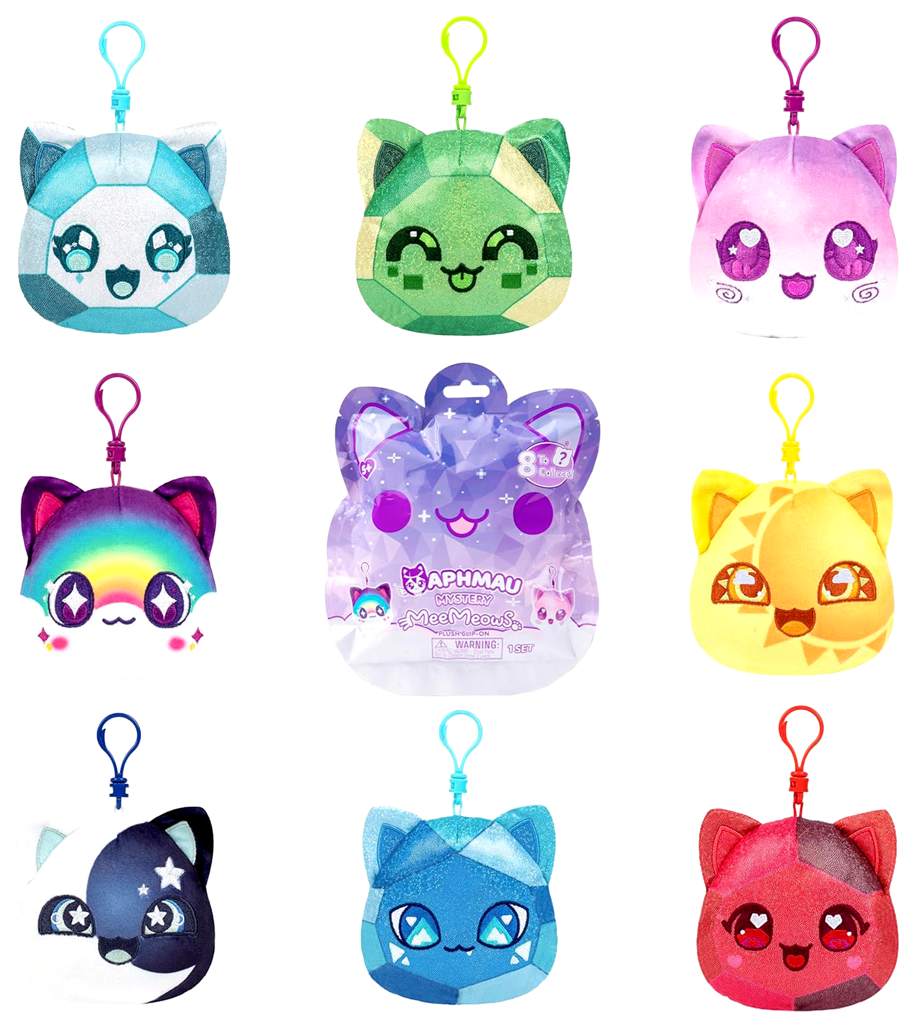 Aphmau Mystery MeeMeows Plush Clip-on