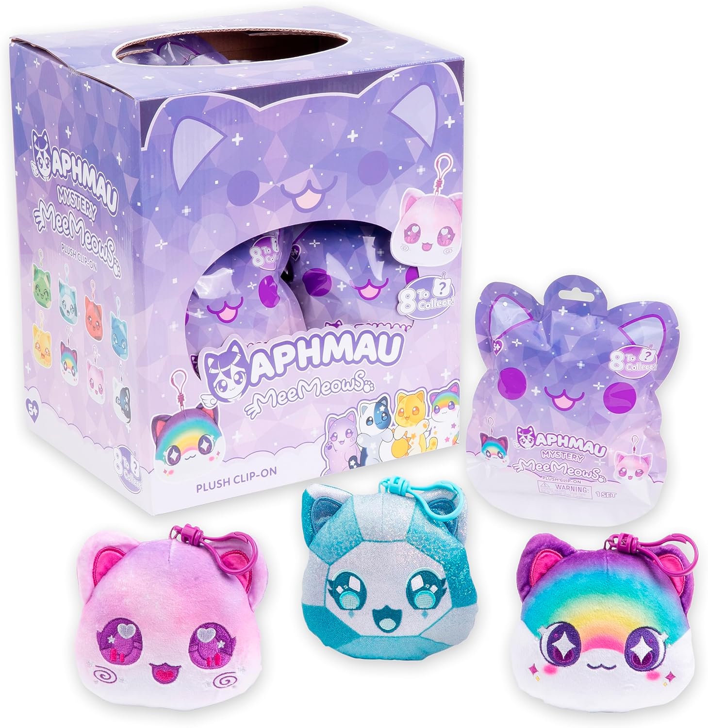 Aphmau Mystery MeeMeows Plush Clip-on