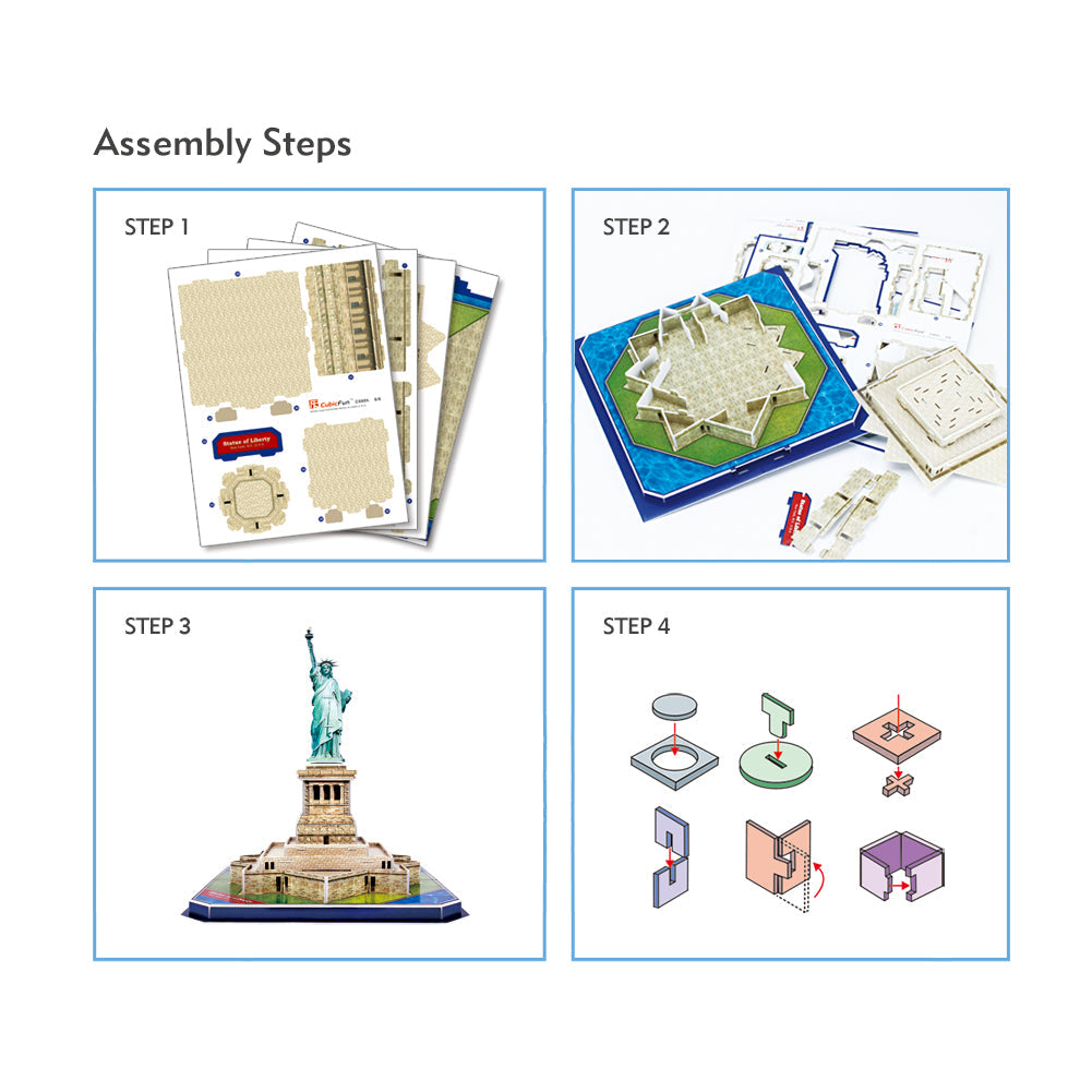 3D PUZZLE STATUE OF LIBERTY 39PCS