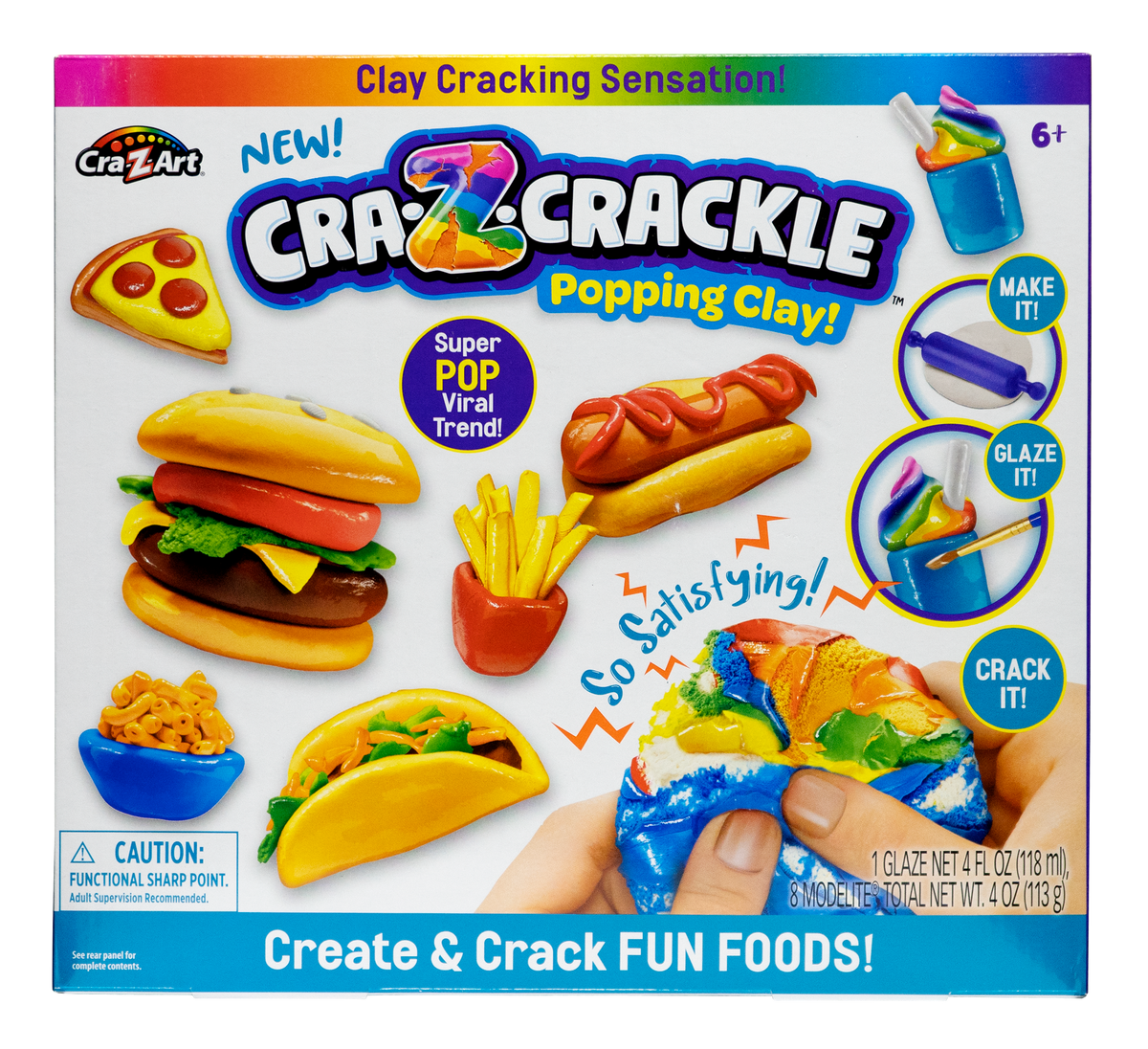 Cra-Z-Crackle Clay Create & Crack Fun Foods