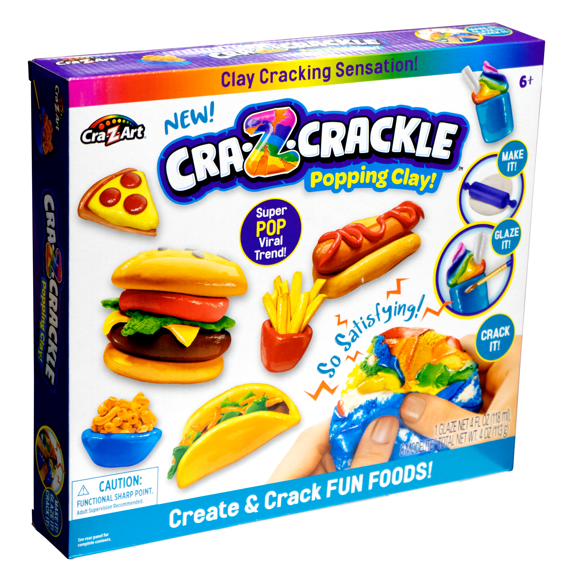 Cra-Z-Crackle Clay Create & Crack Fun Foods
