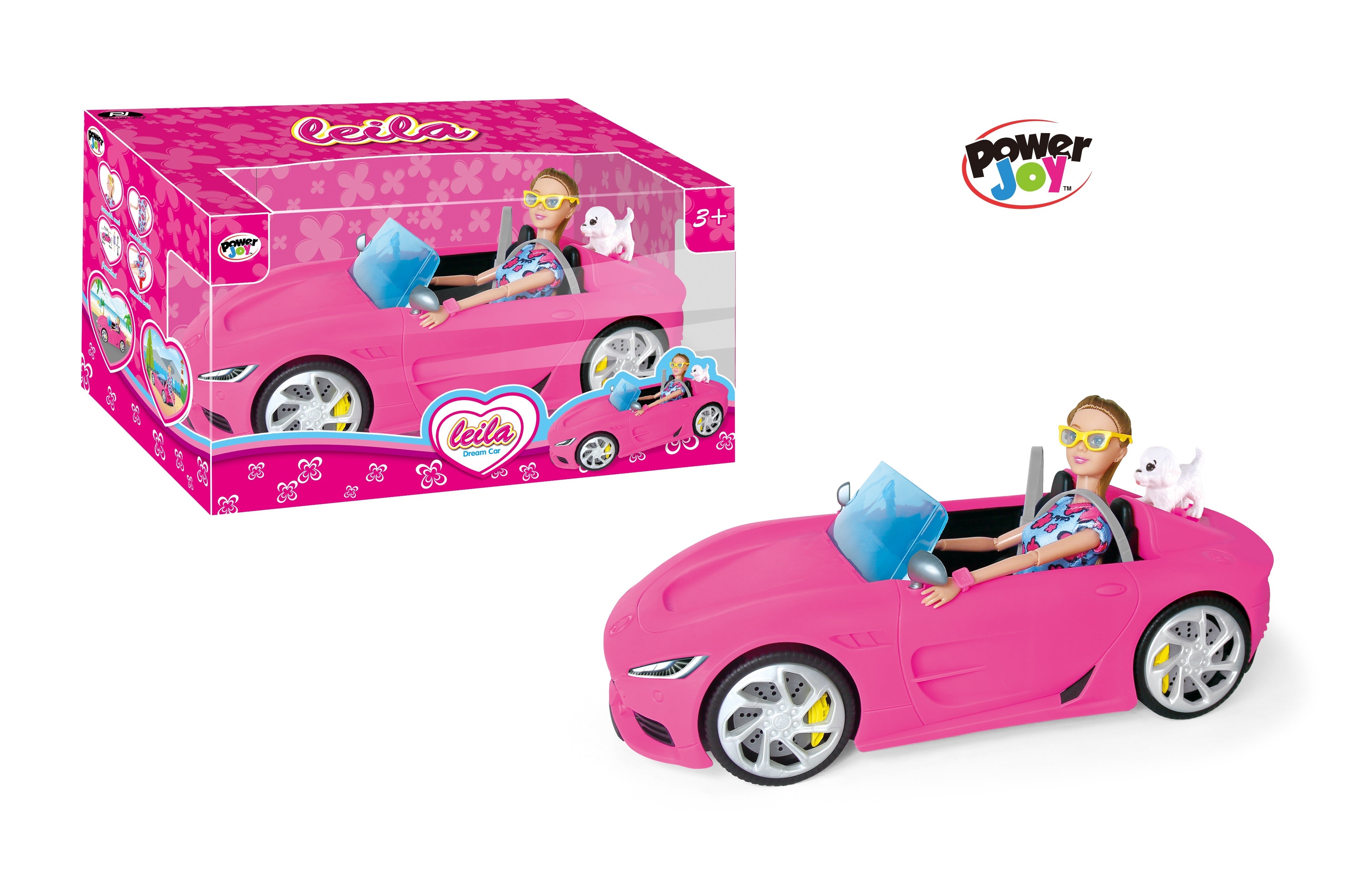 P.JOY LEILA DREAM CAR 35CM + DOLL