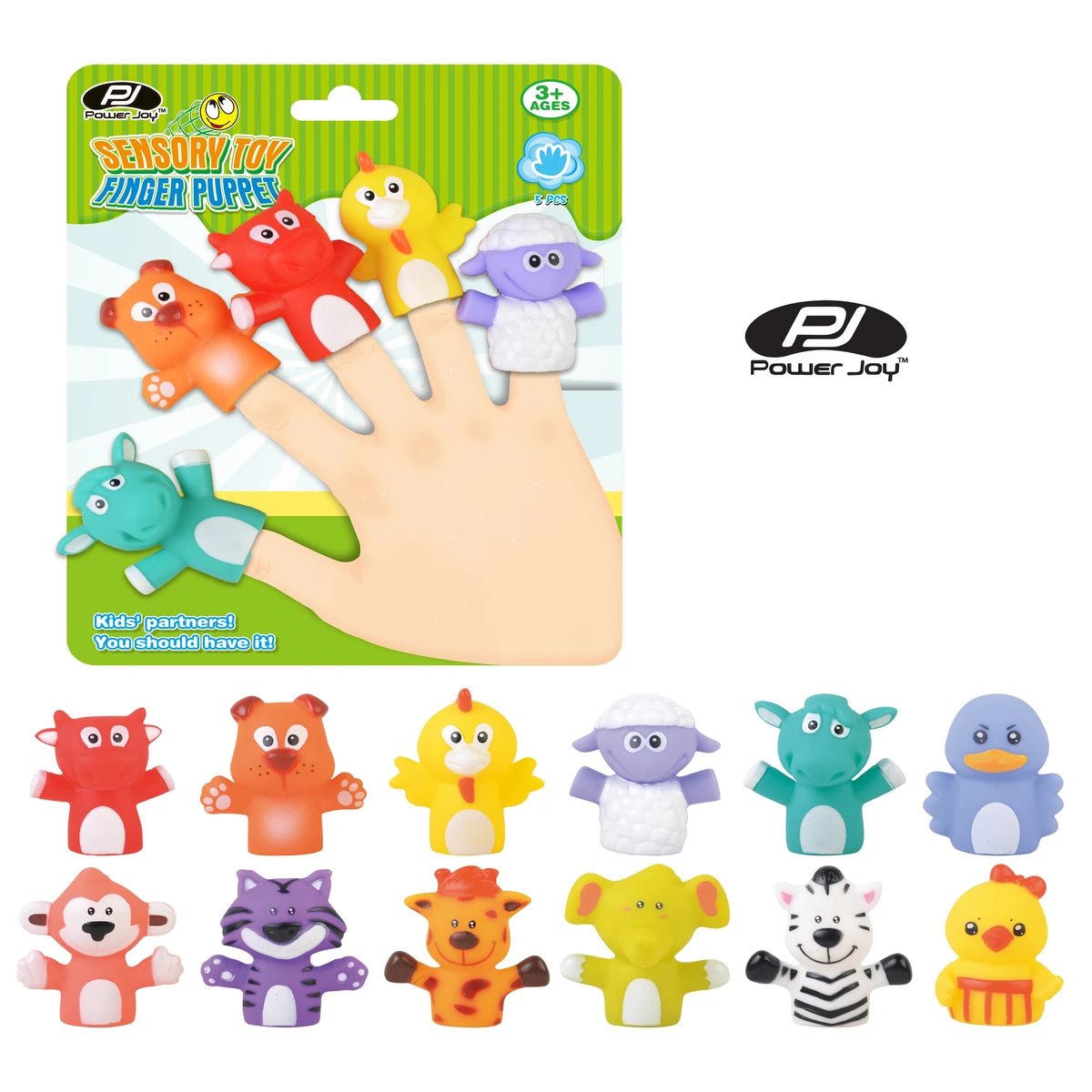 P.JOY SENSORY TOY FINGER PUPPET 5PCS