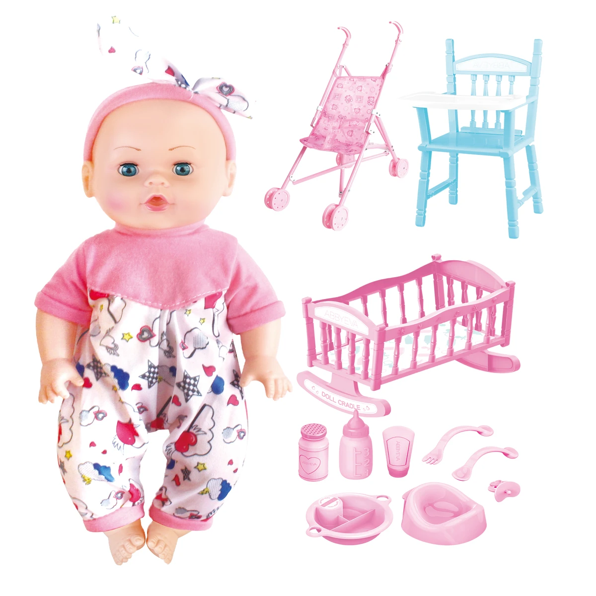 P.JOY BABY CAYLA MEGAPACK DOLL 30C B/O