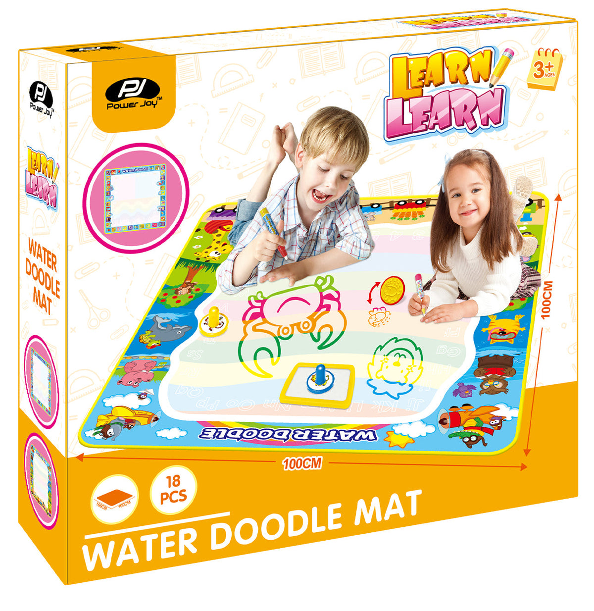 P.JOY LEARN WATER DOODLE MAT 100X100CM