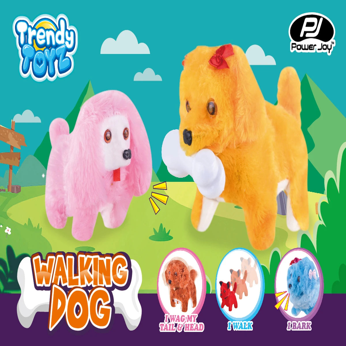 P.JOY TRENDY WALKING DOG L&S B/O