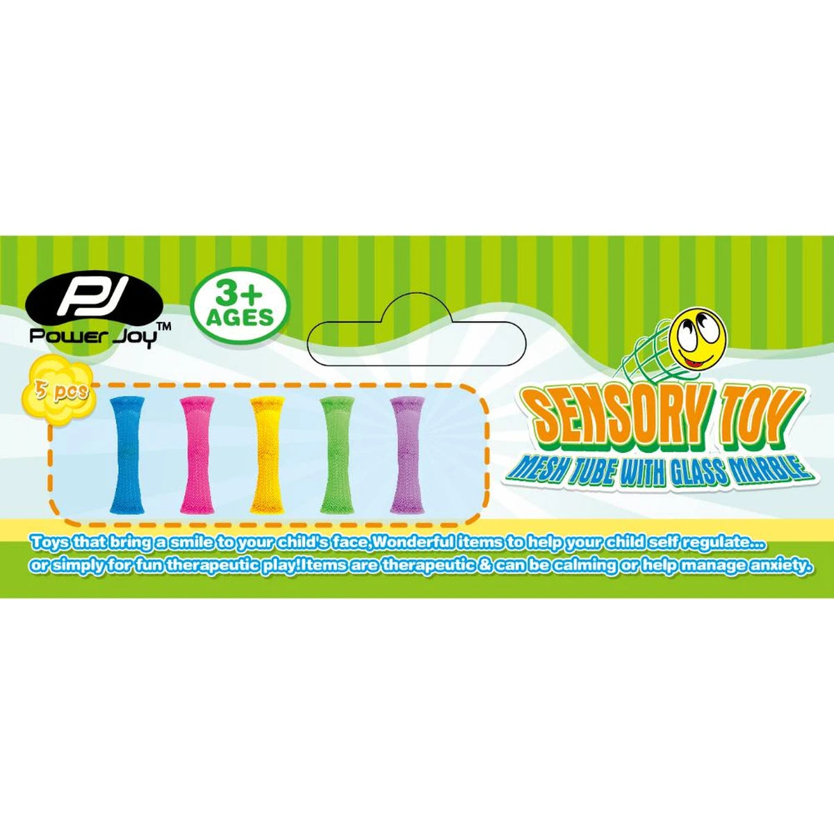 P.JOY SENSORY TOY MTUBE GLAS MARBLE 5PCS