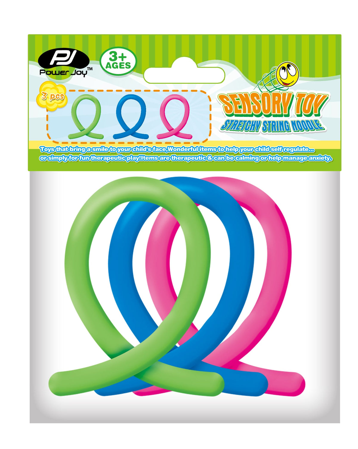 P.JOY SENSORY TOY STRETCHY NOODLE 3PCS