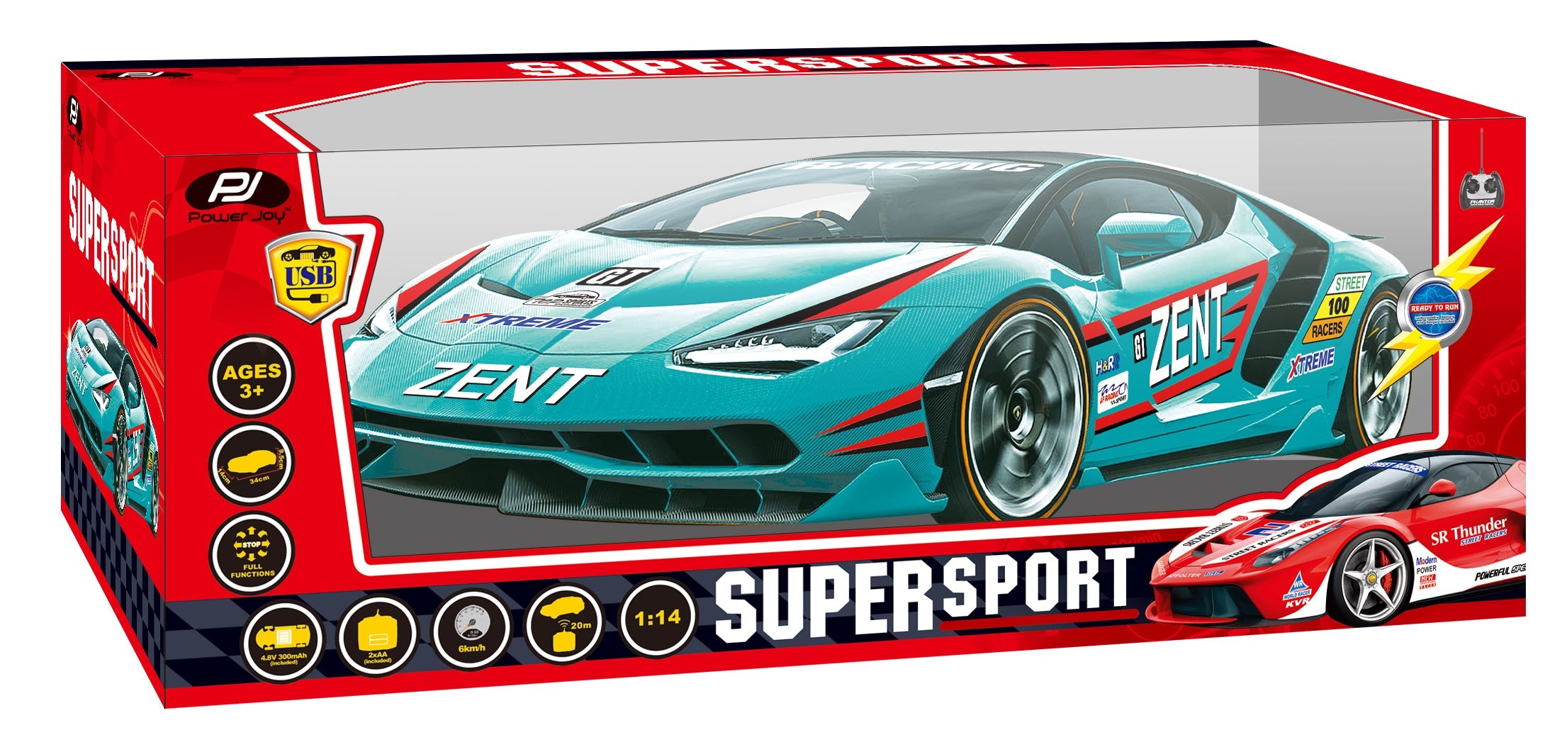 P.JOY RC SUPER SPORT 1/14 BPC B/O