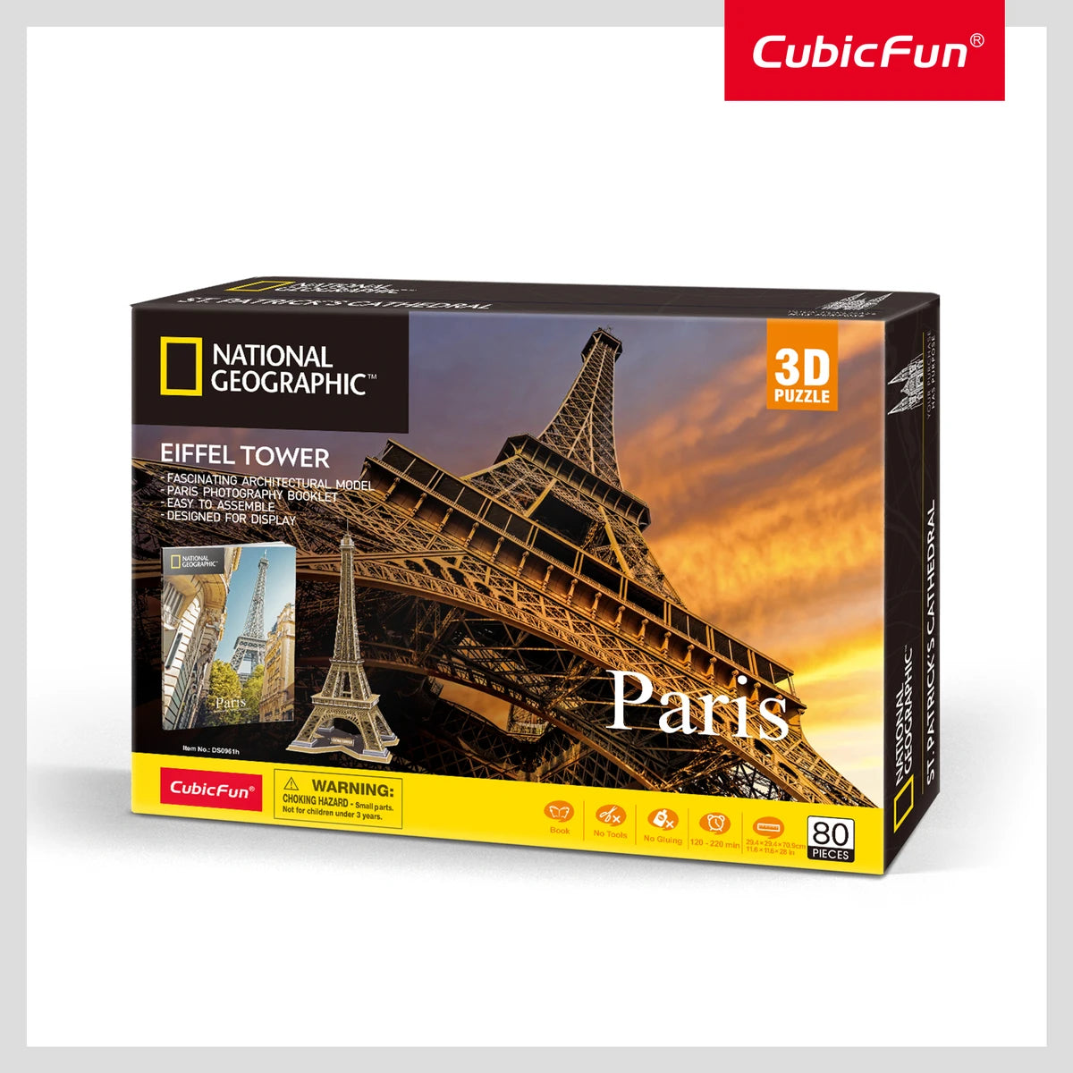 NGEO 3D PUZZLE EIFFEL TOWER 80PCS