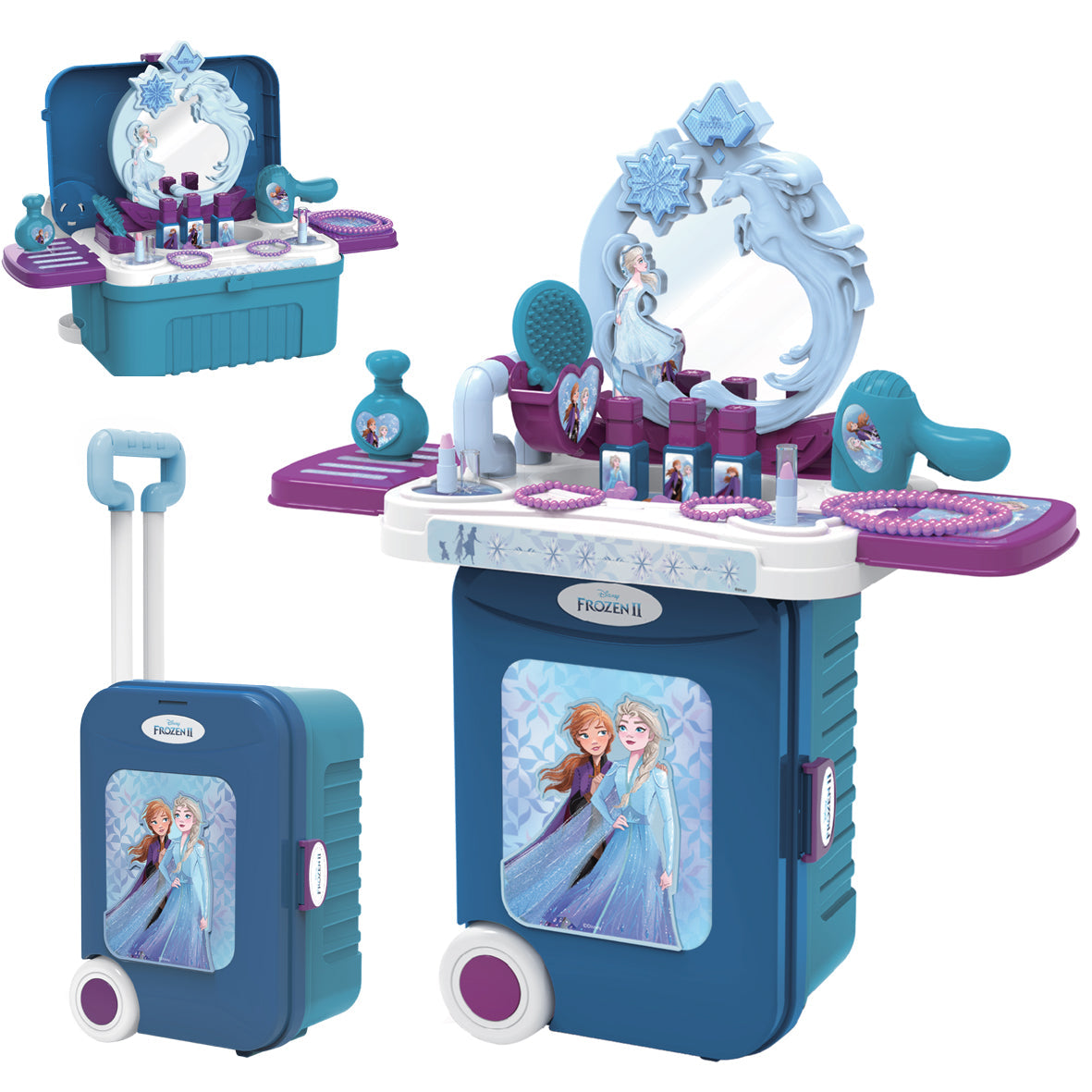 FROZEN2 DRESSING TABLE TROLLEY CASE 3IN1